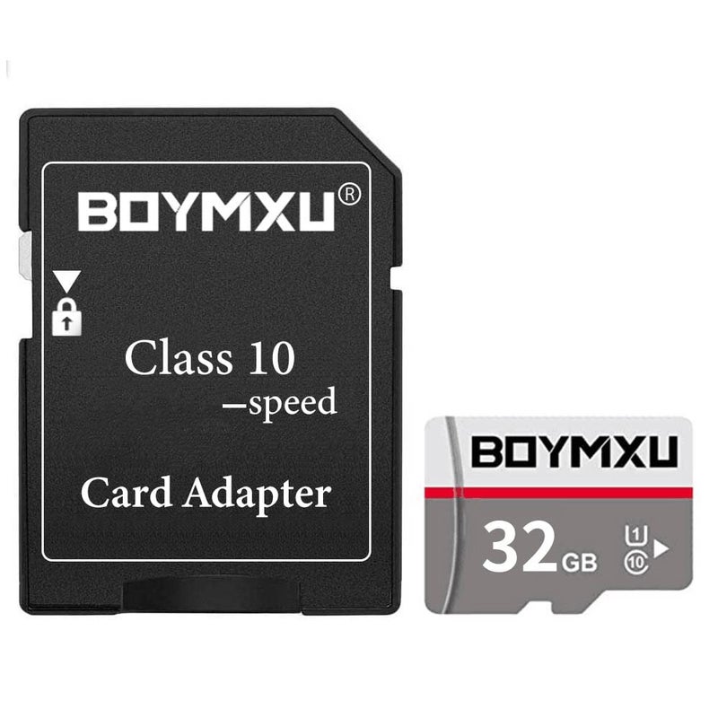 BOYMXU TF Memory Card 32GB,BOYMXU TF Card with Adapter,High Speed Card 10 TF Card Memory Card for Phone Camera Computer-Update - Image 1